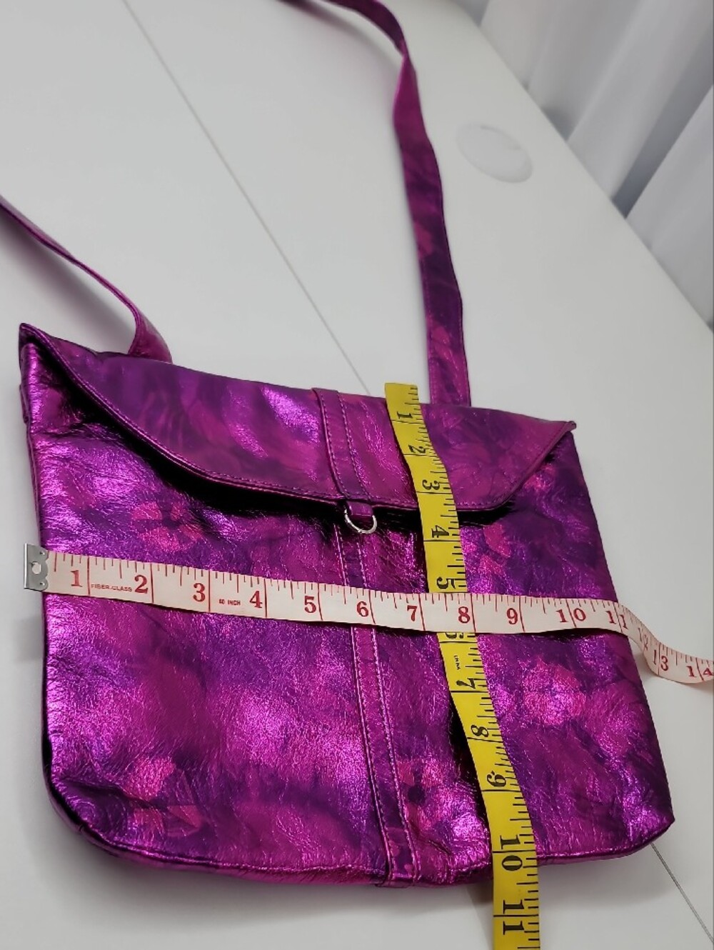 Latico Nwt Metallic Purple Dual Crossbody/Backpack/Shoulder Tote Bag - Picture 7 of 7